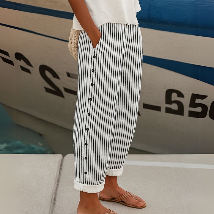 Caitlin | Timeless Striped Pants Designed for Comfort & Style