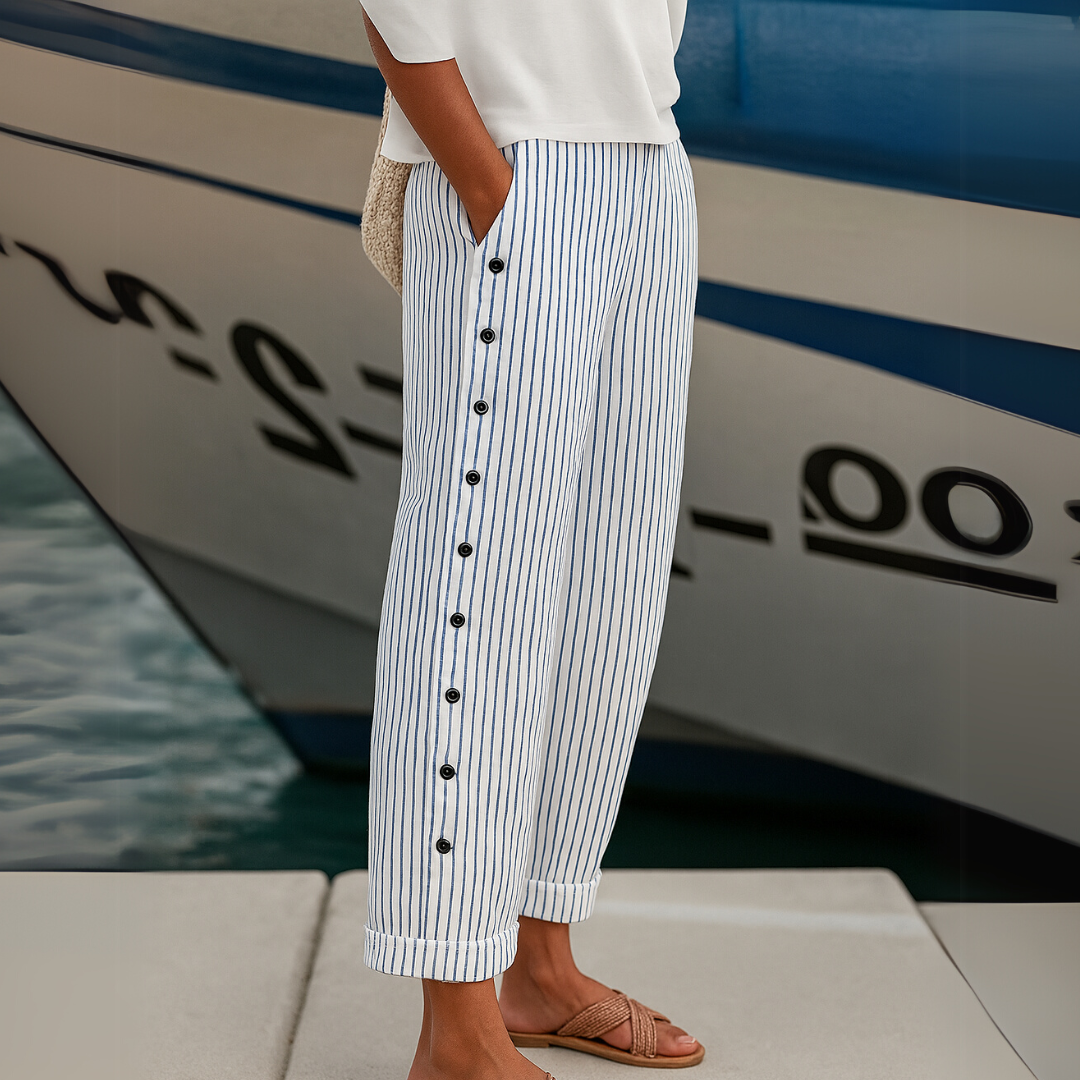 Caitlin | Timeless Striped Pants Designed for Comfort & Style
