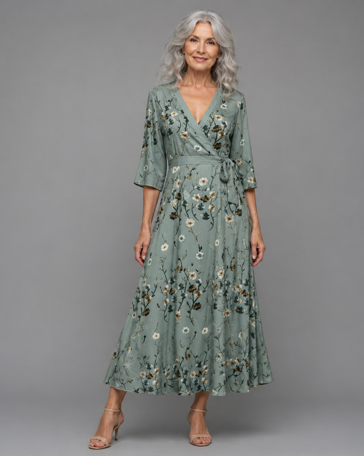Selora™ | Elegant Bloom Maxi Dress