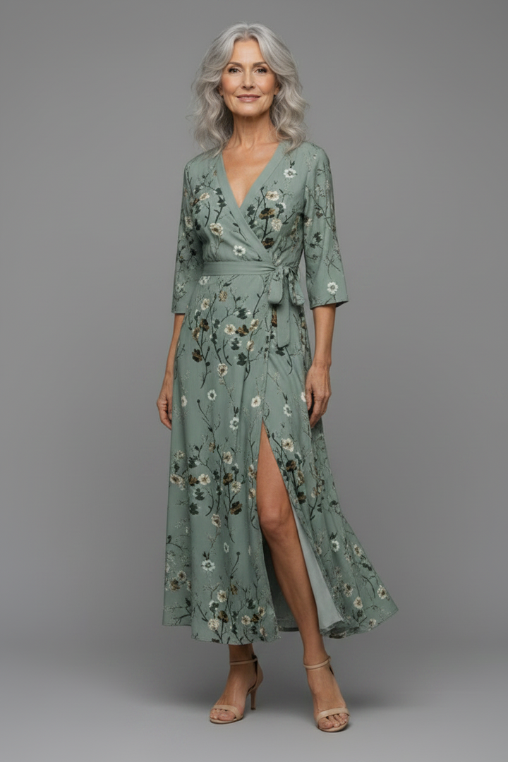 Selora™ | Elegant Bloom Maxi Dress
