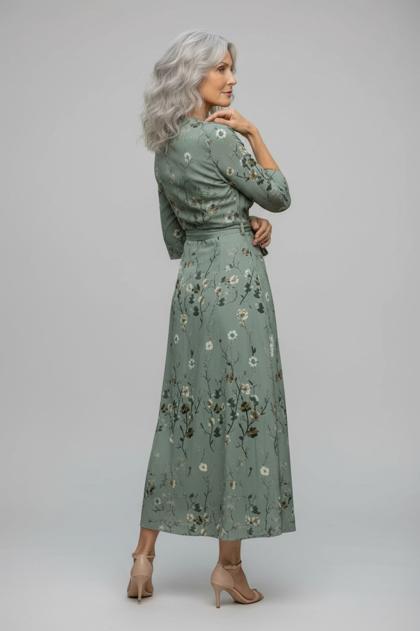 Selora™ | Elegant Bloom Maxi Dress