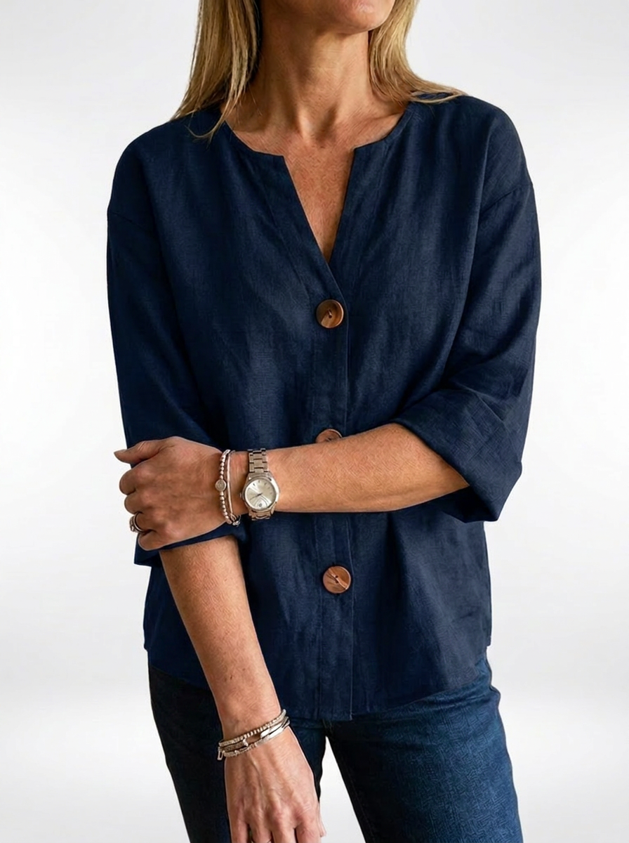 Amara™ | Loose-fitting Elegant Blouse
