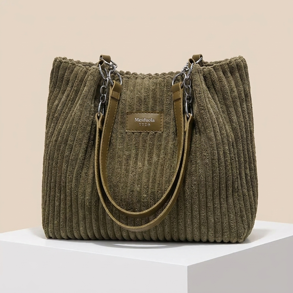 MEGAN | COTTON CORDUROY BAG