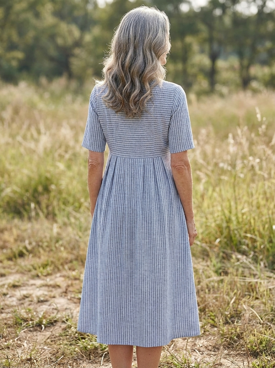 Belle™ | Effortlessly Elegant Striped Summer Dress