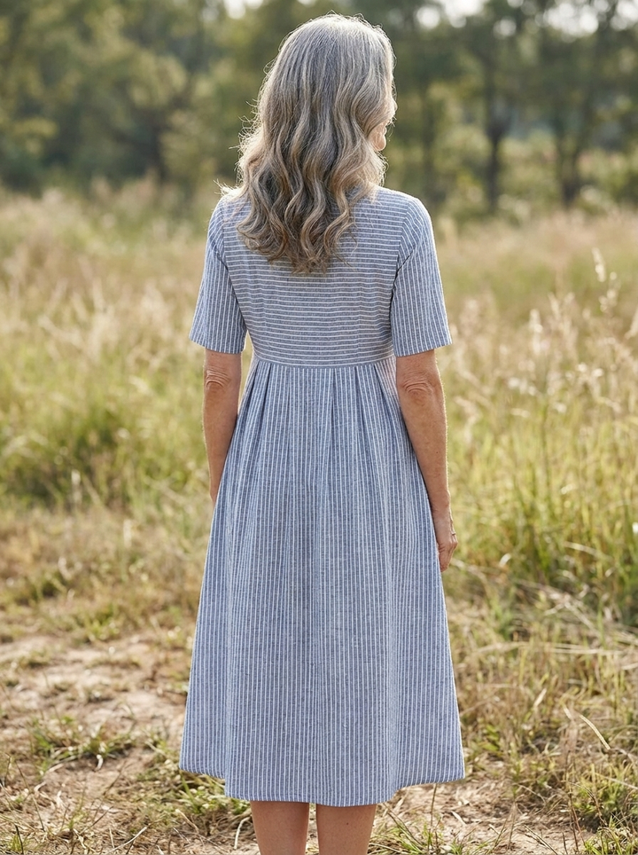 Belle™ | Effortlessly Elegant Striped Summer Dress