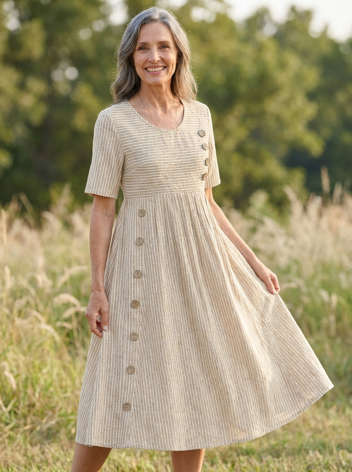 Belle™ | Effortlessly Elegant Striped Summer Dress